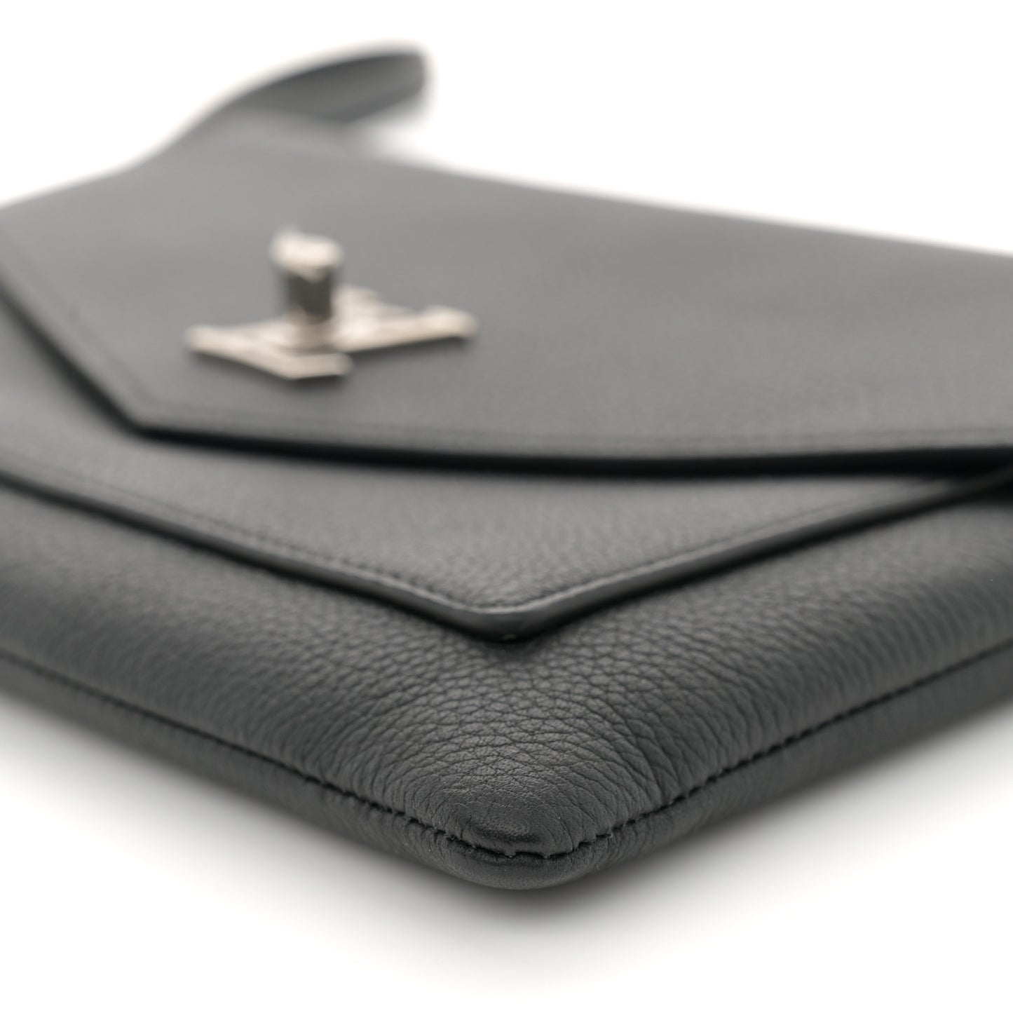 Soft Calfskin My Lockme Chain Pochette Black