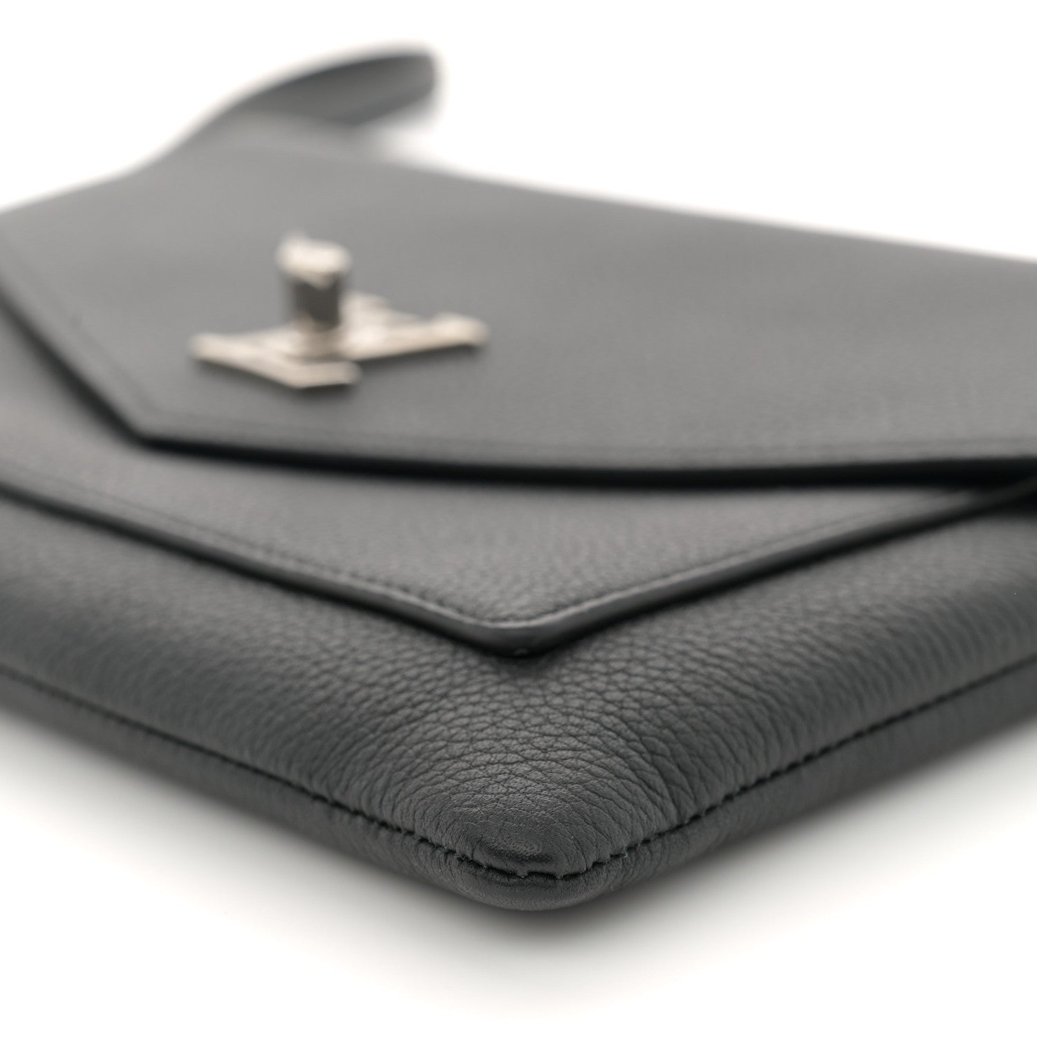 Louis Vuitton Soft Calfskin My Lockme Chain Pochette Black 9 of 10