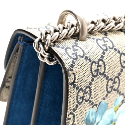 Gucci GG Supreme Monogram Blooms Small Dionysus Shoulder Bag Beige Navy Vintage Blue 11 of 14