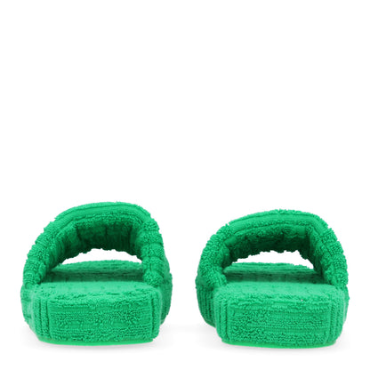 Bottega Veneta Resort Sponge Slides Sandals 41 Grass 6 of 8