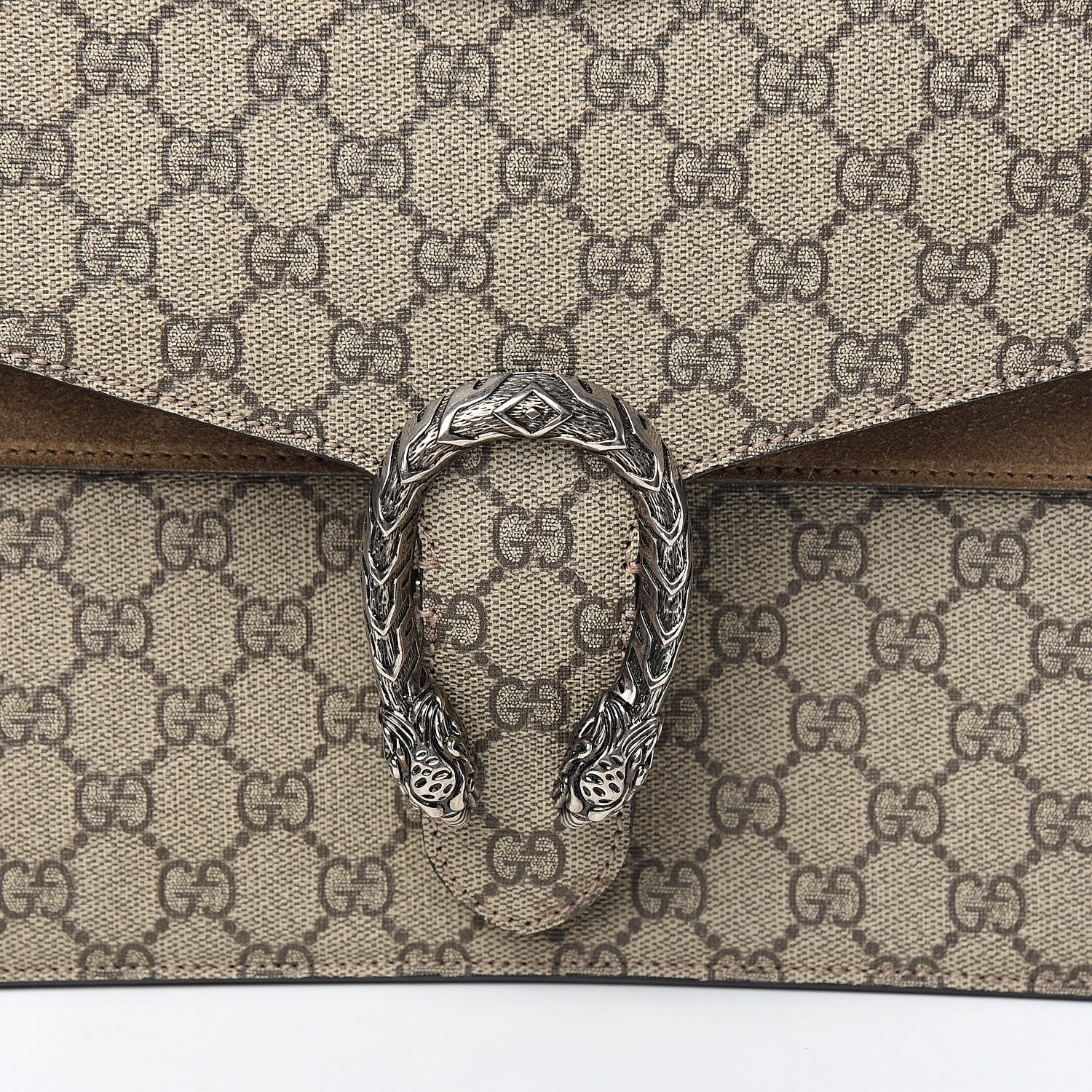 Gucci GG Supreme Monogram Medium Dionysus Shoulder Bag Taupe 10 of 10
