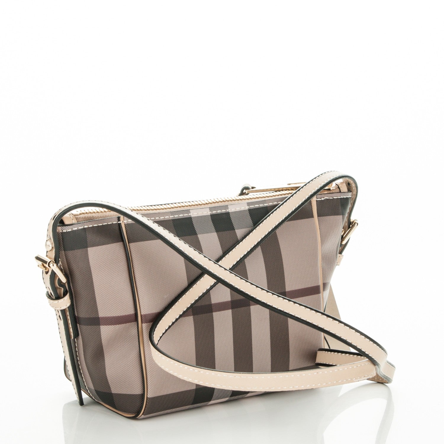 Burberry Smoked Check Small Dartmoore Crossbody Trench 3 of 7