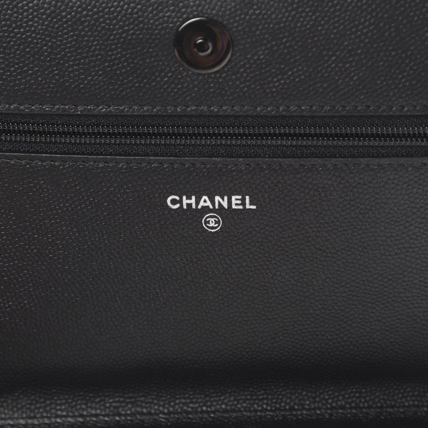 Caviar Quilted Boy Wallet On Chain WOC So Black