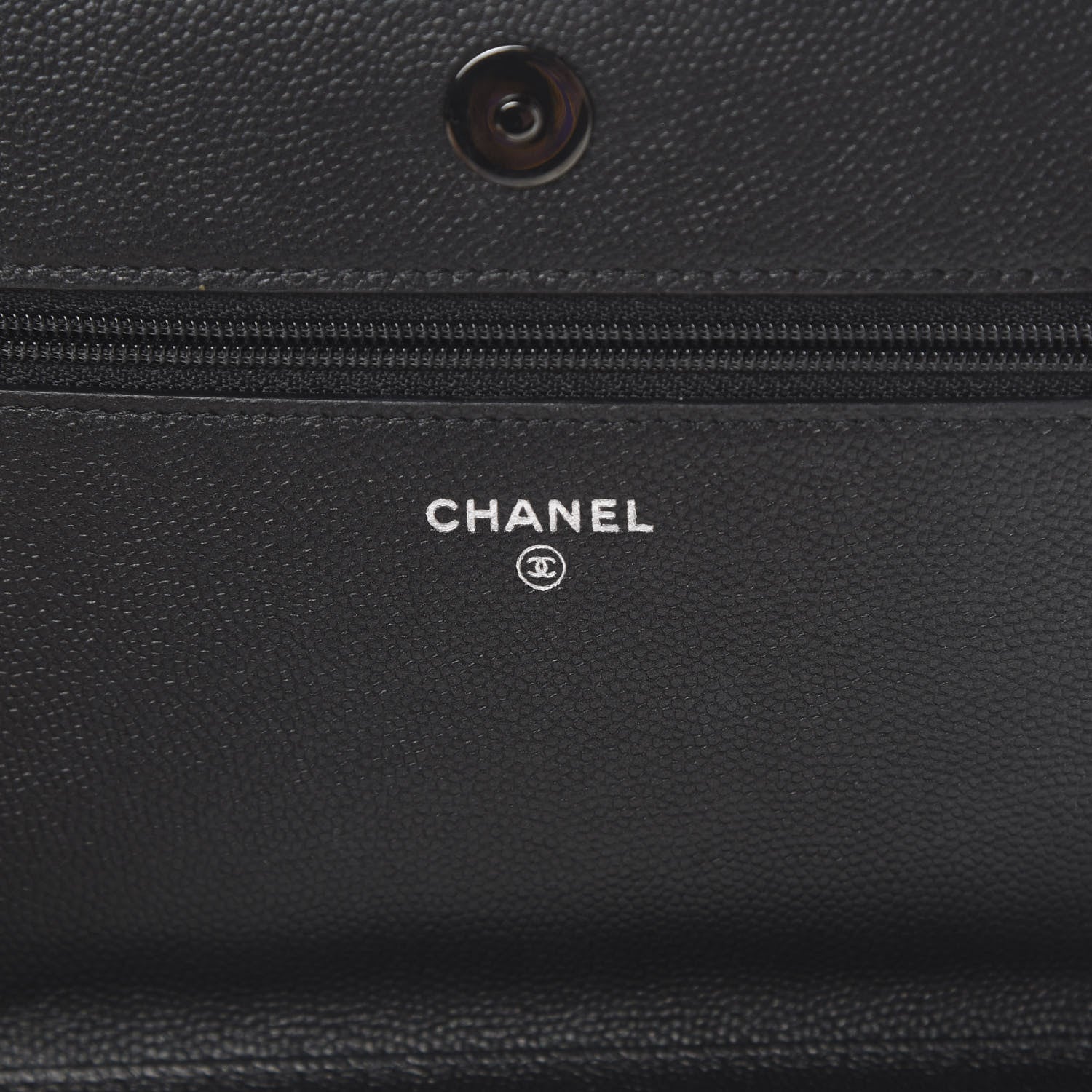Chanel Caviar Quilted Boy Wallet On Chain WOC So Black 5 of 16