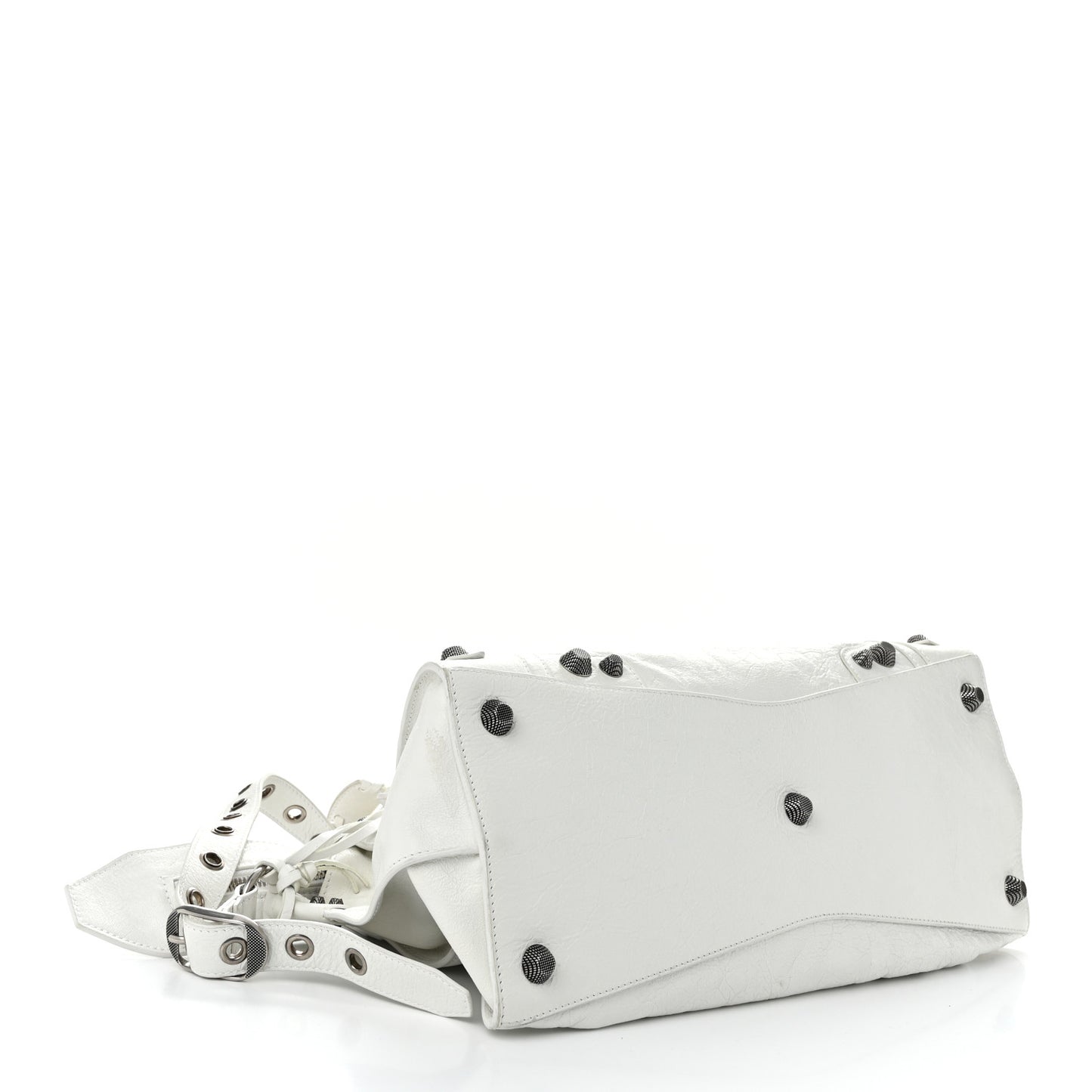Agneau Arena Neo Cagole City Handbag Optic White