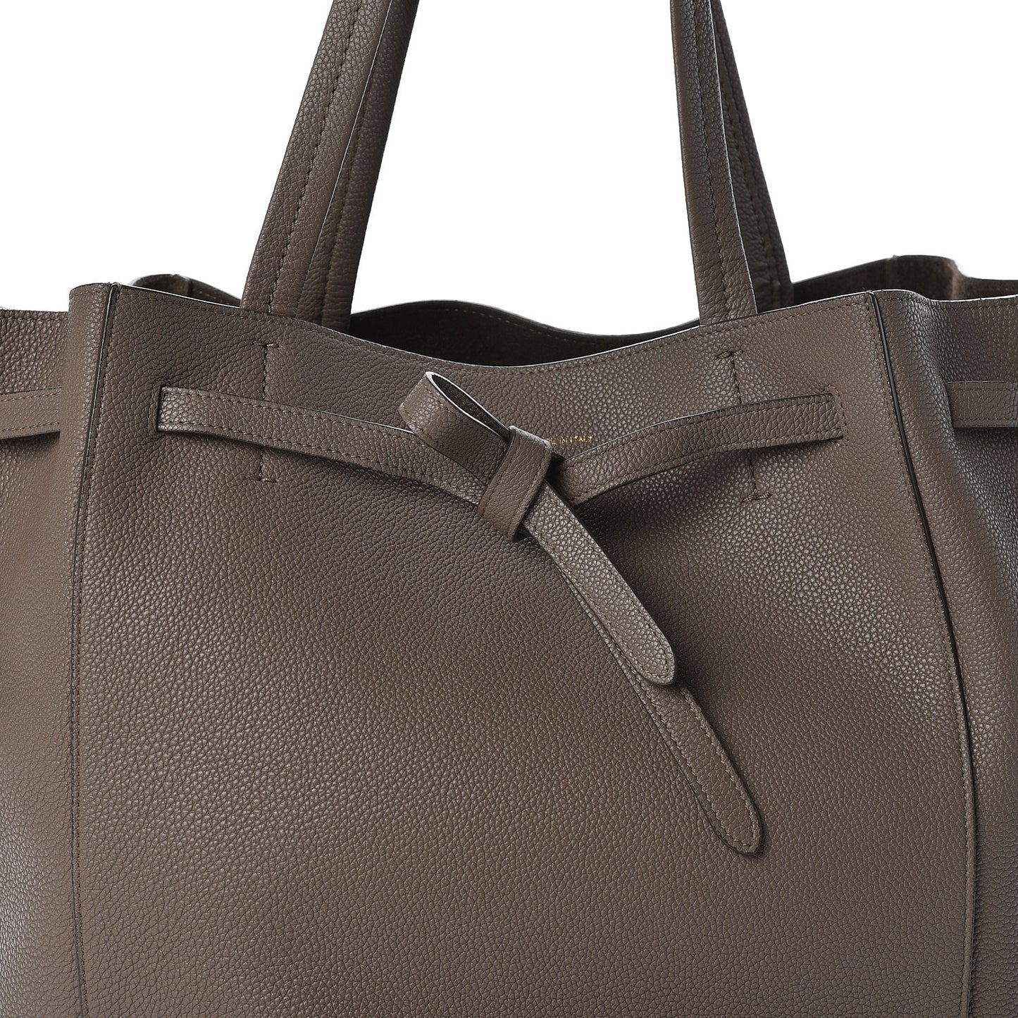 Soft Grained Calfskin Small Belt Cabas Phantom Taupe