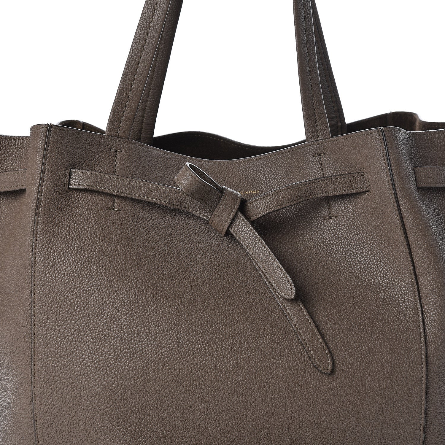 Celine Soft Grained Calfskin Small Belt Cabas Phantom Taupe 11 of 11