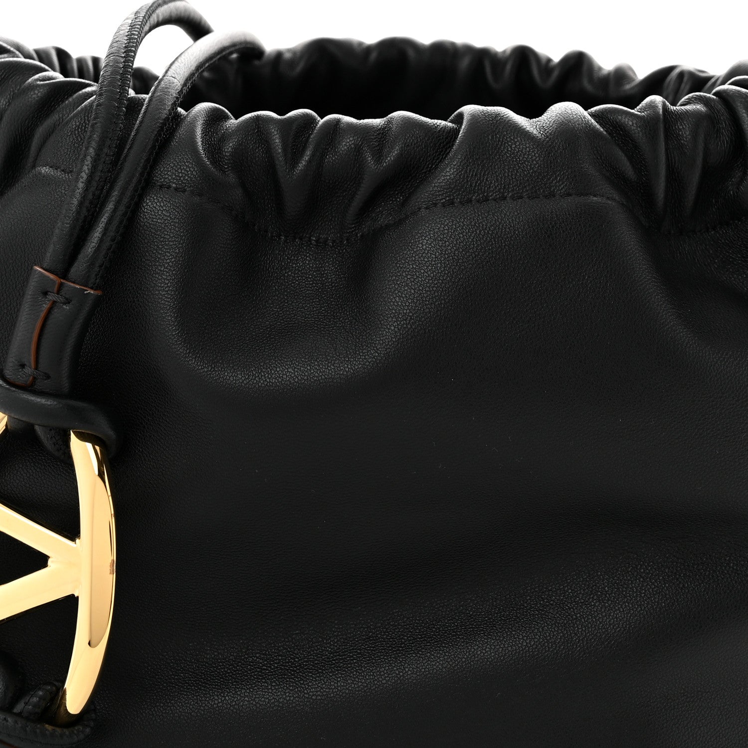 Valentino Garavani Nappa Vlogo Pouf Pouch Black 7 of 9