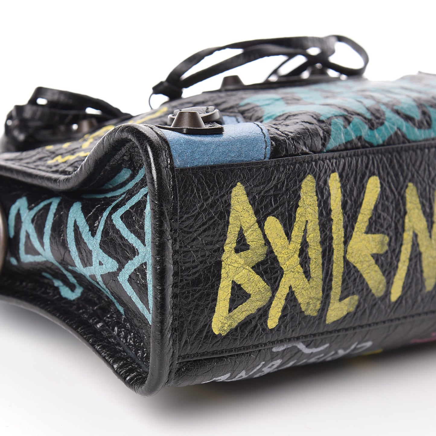 Agneau Arena Graffiti All Over Classic Hardware Mini City Black Multicolor