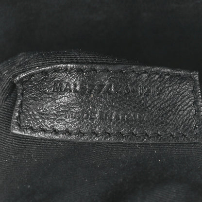 Saint Laurent Lambskin Quilted Small Loulou Puffer Monogram Chain Satchel Black 8 of 12