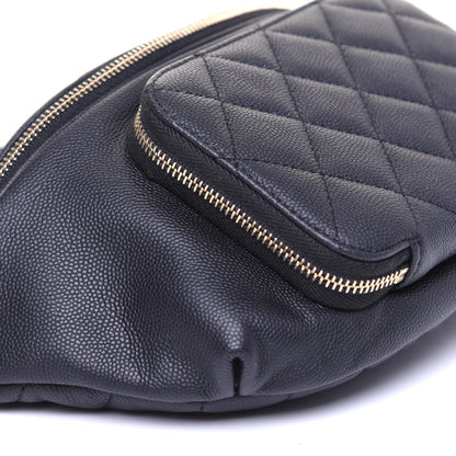 Chanel Caviar Quilted Business Affinity Waist Belt Bag Black 5 of 10