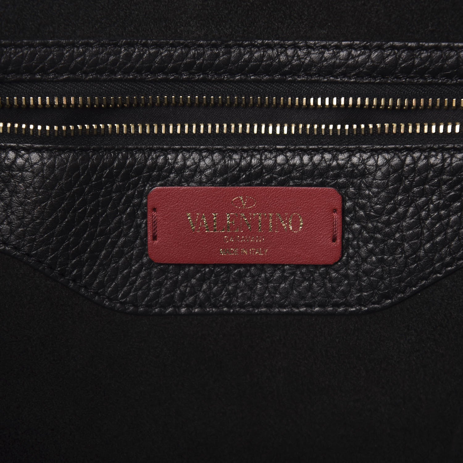 Valentino Garavani Grained Calfskin Small Rockstud Shoulder Tote Black 5 of 9