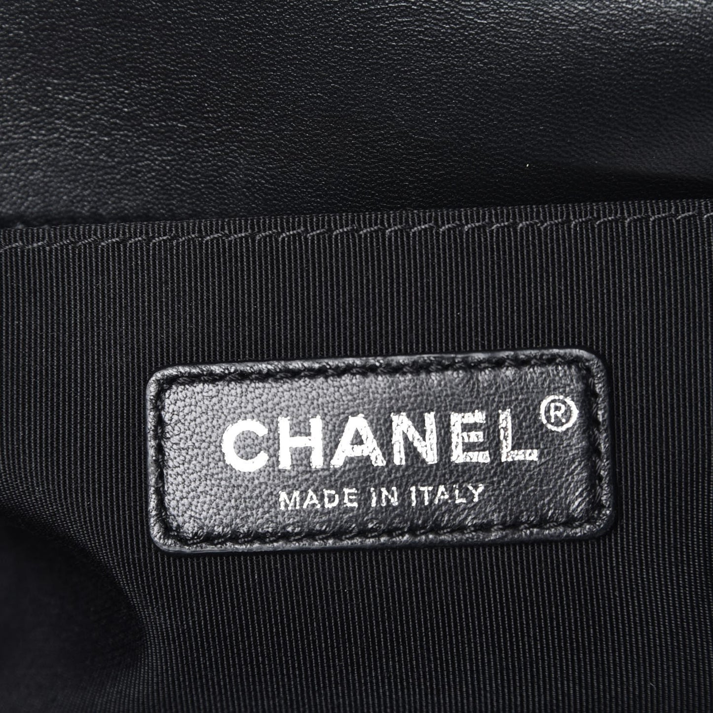 Lambskin Quilted Medium Boy Flap Black