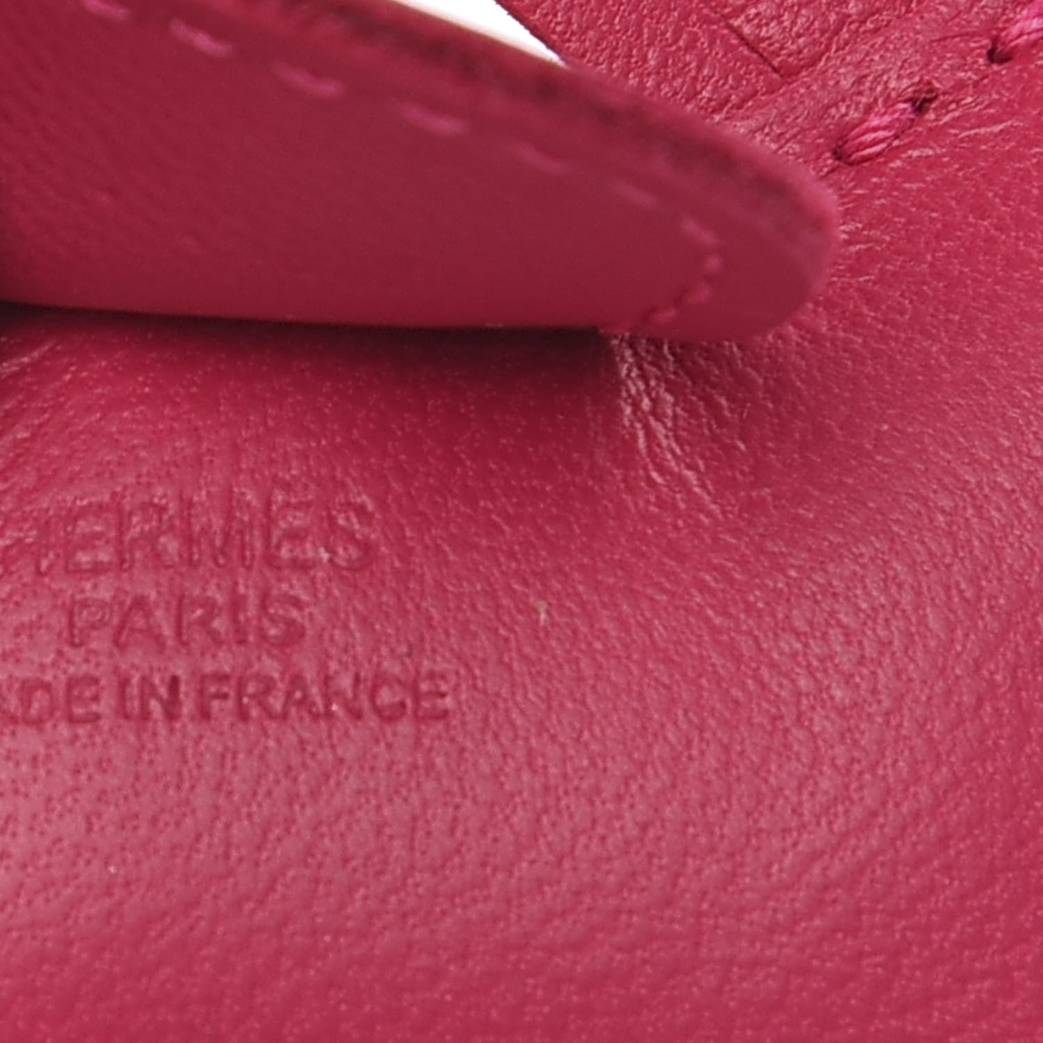 Hermes Milo Lambskin Grigri Rodeo Horse Bag Charm PM Rose Mexico 3 of 4