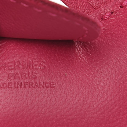 Hermes Milo Lambskin Grigri Rodeo Horse Bag Charm PM Rose Mexico 3 of 4