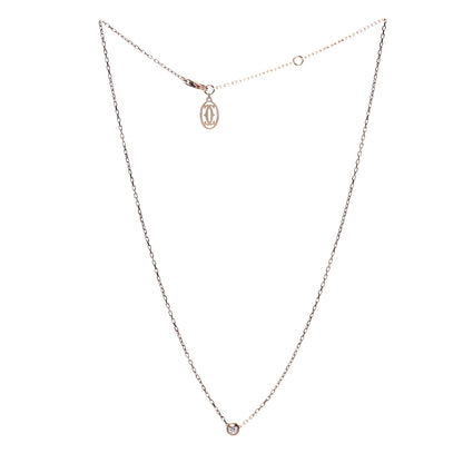 Cartier 18K Pink Gold Diamond SM D'Amour Pendant Necklace 3 of 7