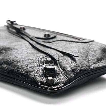 Balenciaga Agneau Classic Hardware Flat Handle Clutch Black 8 of 8