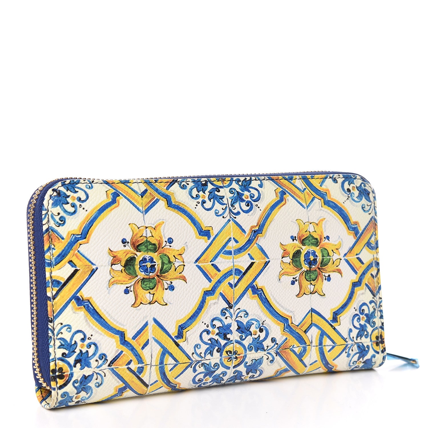 Dolce & Gabbana Dauphine Majolica Printed Zip Around Wallet Multicolor 3 of 7