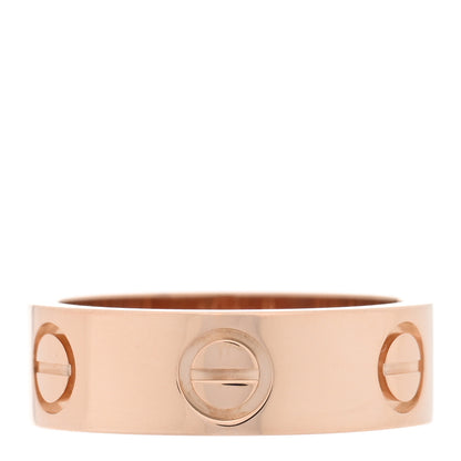 Cartier 18K Pink Gold 5.5mm LOVE Wedding Band Ring 48 4.5 3 of 4