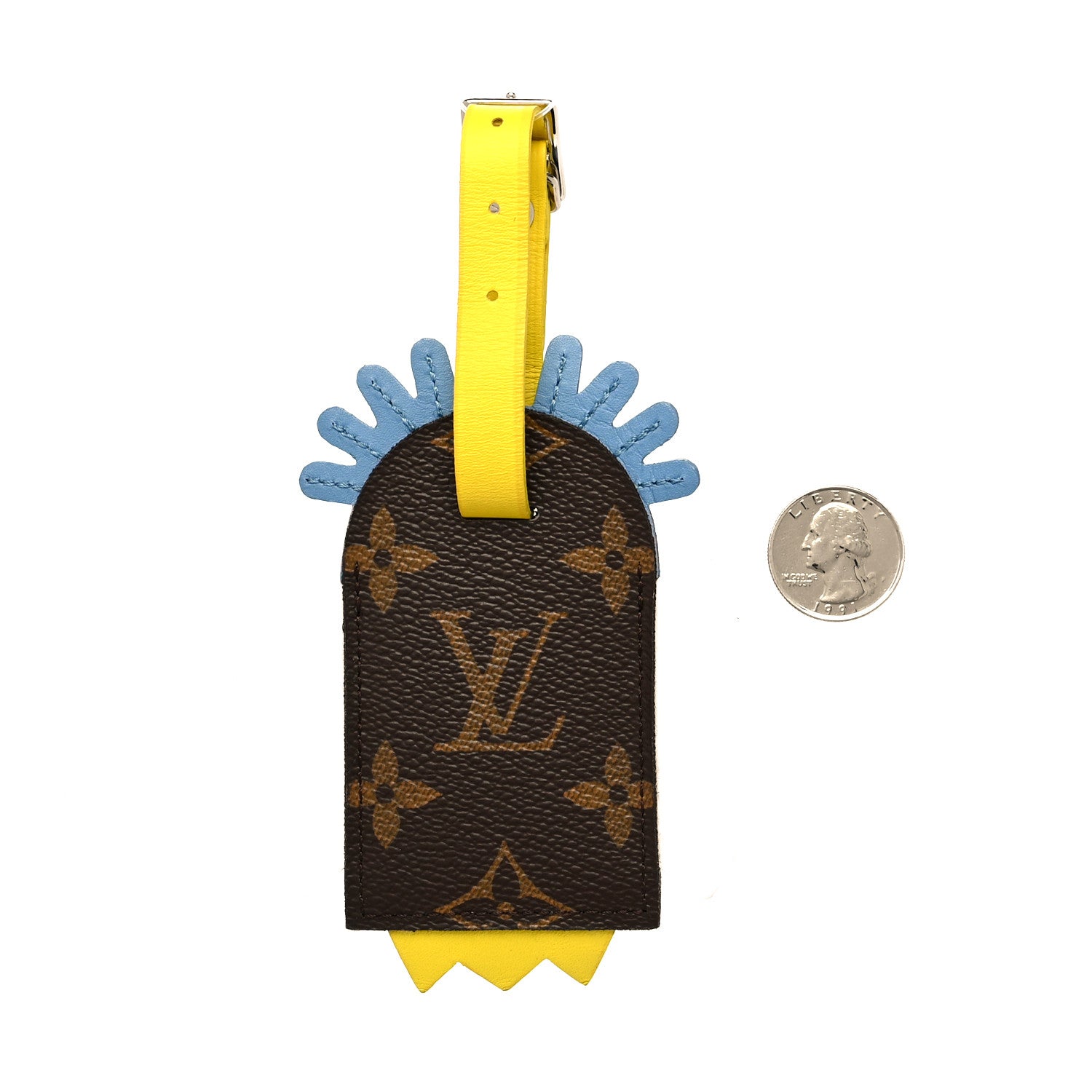 Louis Vuitton Monogram Tribal Mask Luggage Tag 3 of 4