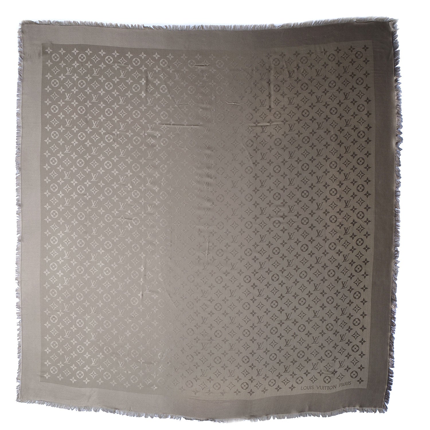 Louis Vuitton Wool Silk Monogram Shawl Verone 5 of 6