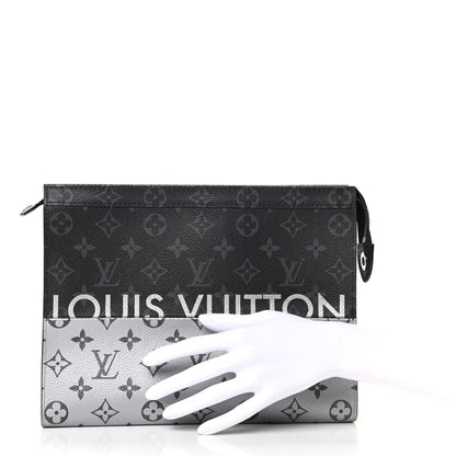 Louis Vuitton Monogram Eclipse Split Pochette Voyage MM 2 of 8