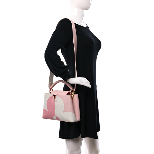 Taurillon Monogram Flower Capucines BB Pink Creme