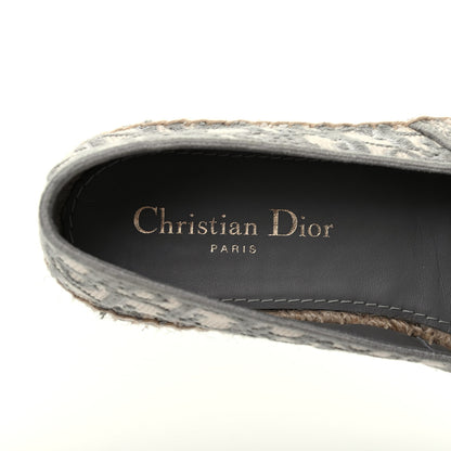Christian Dior Oblique Embroidered Granville 15mm Espadrilles 38 Grey Stone 7 of 12