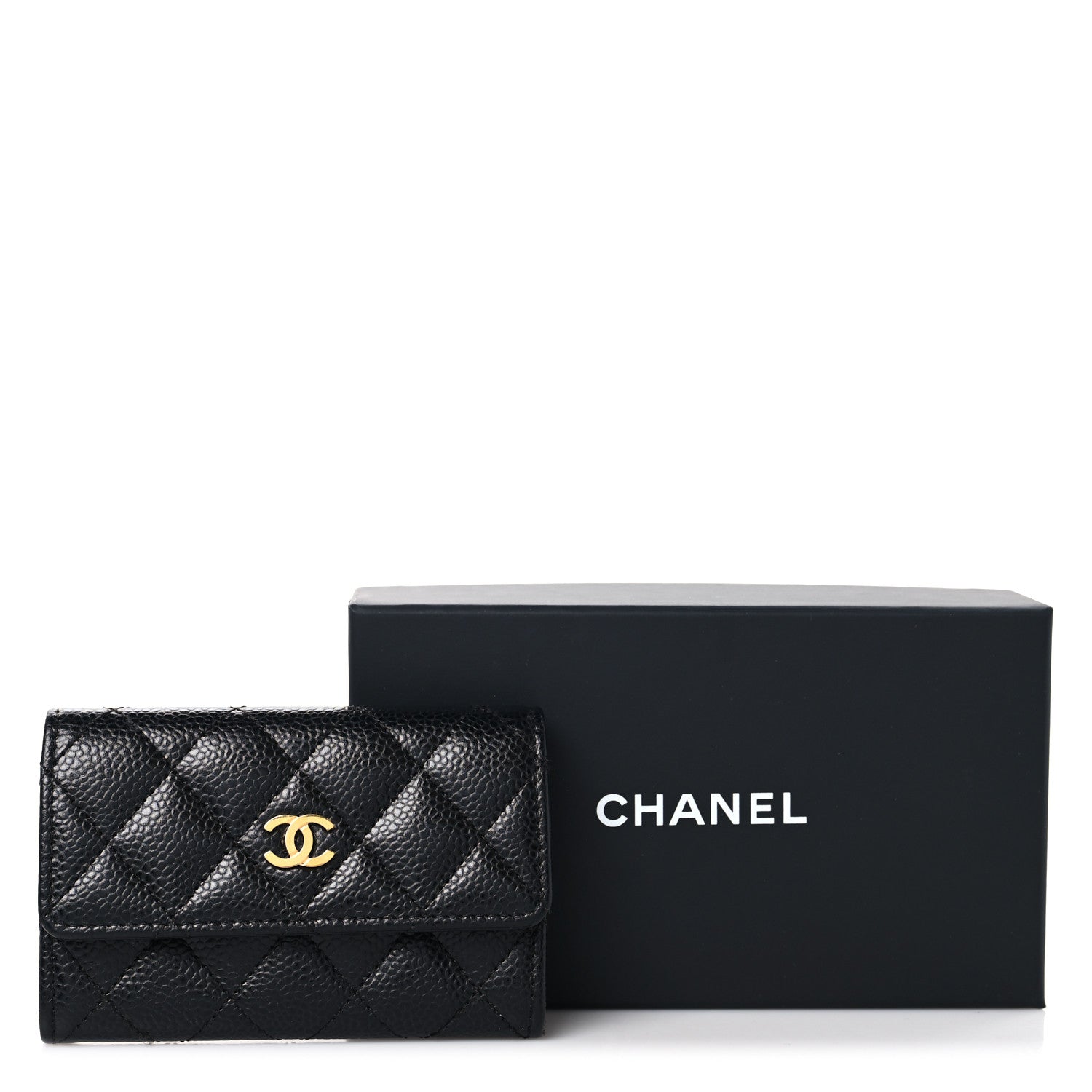 Chanel Caviar Quilted Flap Card Holder Black 9 of 9