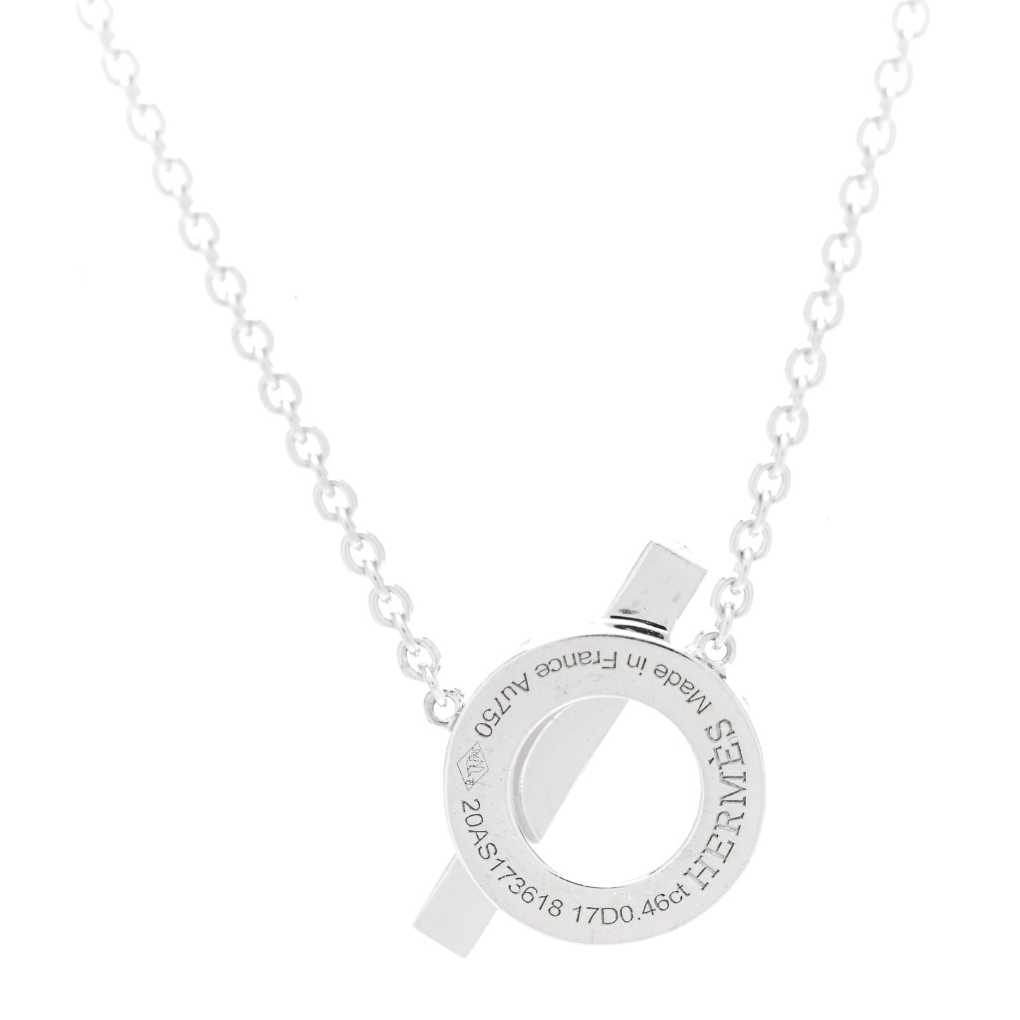 18K White Gold Diamond Finesse Pendant Necklace