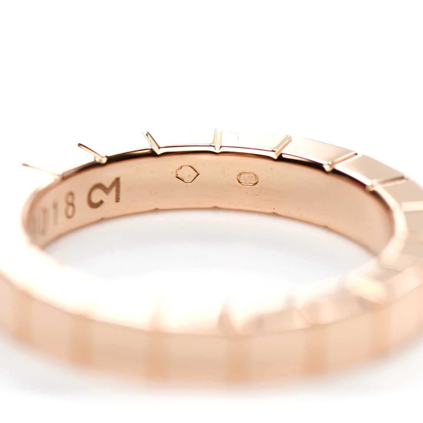 18K Pink Gold Lanieres Ring 48 4.5