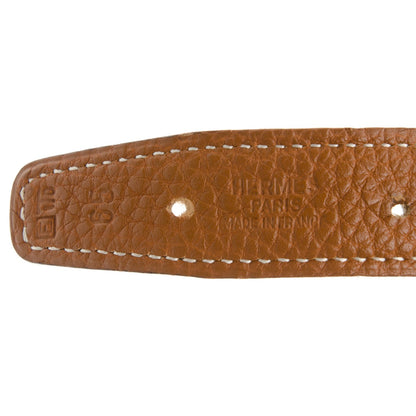 Hermes Togo Box 24mm Mini Constance H Belt Black Gold 5 of 7