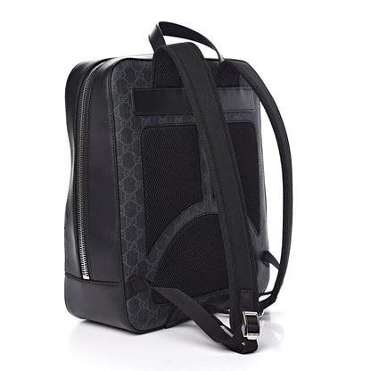 Gucci GG Supreme Monogram Web Tote Backpack Black Grey 3 of 10