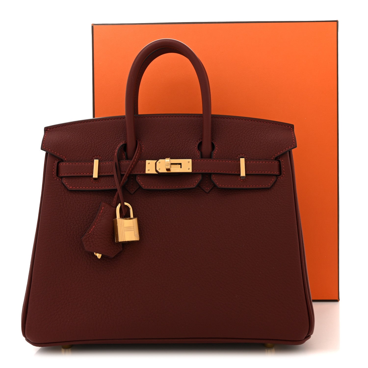 Hermes Togo Birkin 25 Rouge H 10 of 10