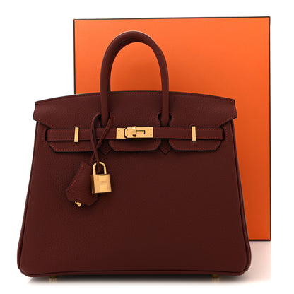 Hermes Togo Birkin 25 Rouge H 10 of 10