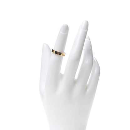 Cartier 18K Yellow Gold Diamond 4mm LOVE Wedding Band Ring 49 4.75 2 of 4