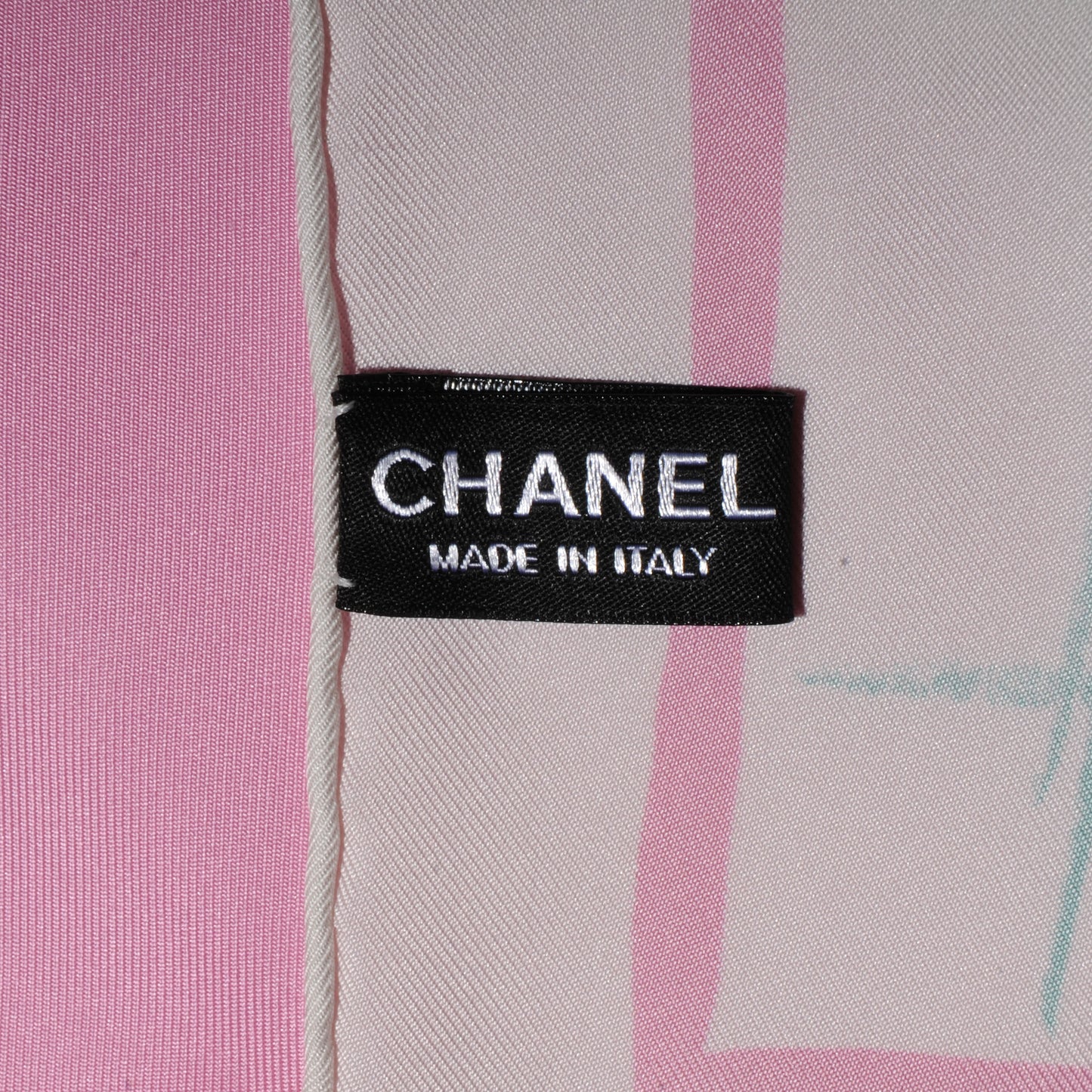 Silk Camellia Flower Scarf White Pink