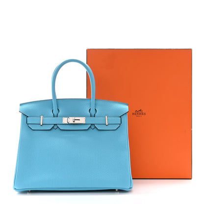 Hermes Togo BIRKIN 30 Blue Du Nord 11 of 11