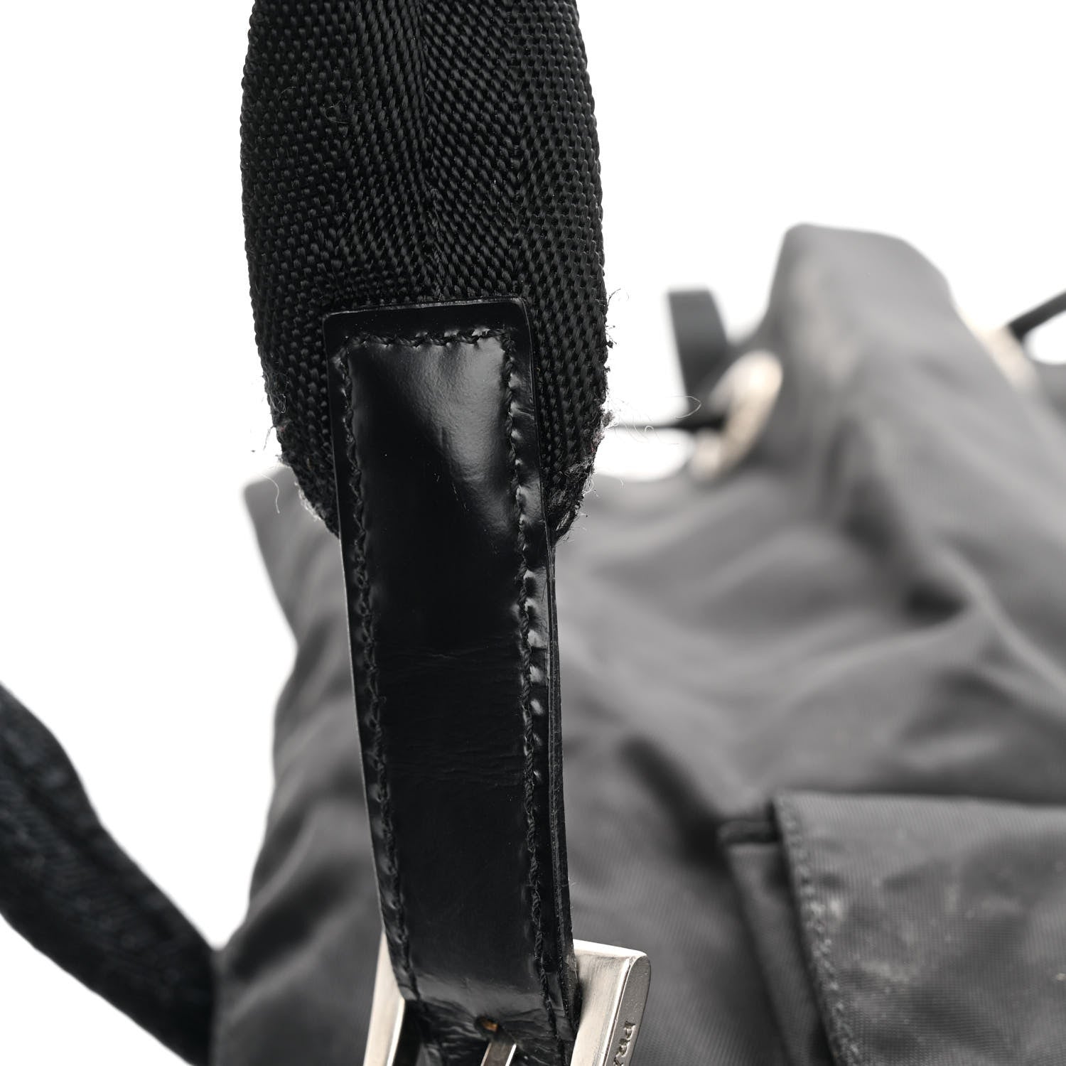 Prada Nylon Vela Medium Backpack Black 14 of 15