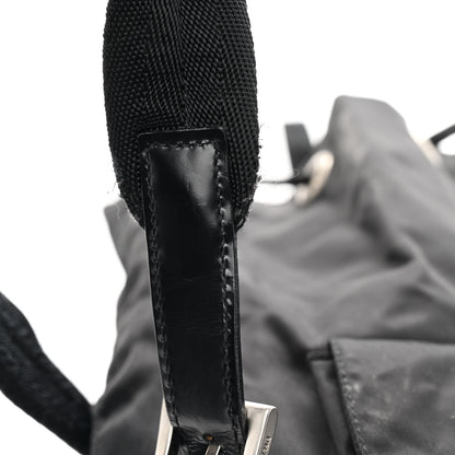 Prada Nylon Vela Medium Backpack Black 14 of 15