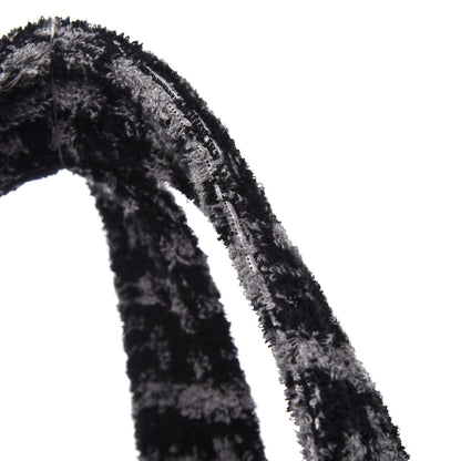 Chanel Terry Cotton CC Tote Black Grey 11 of 14