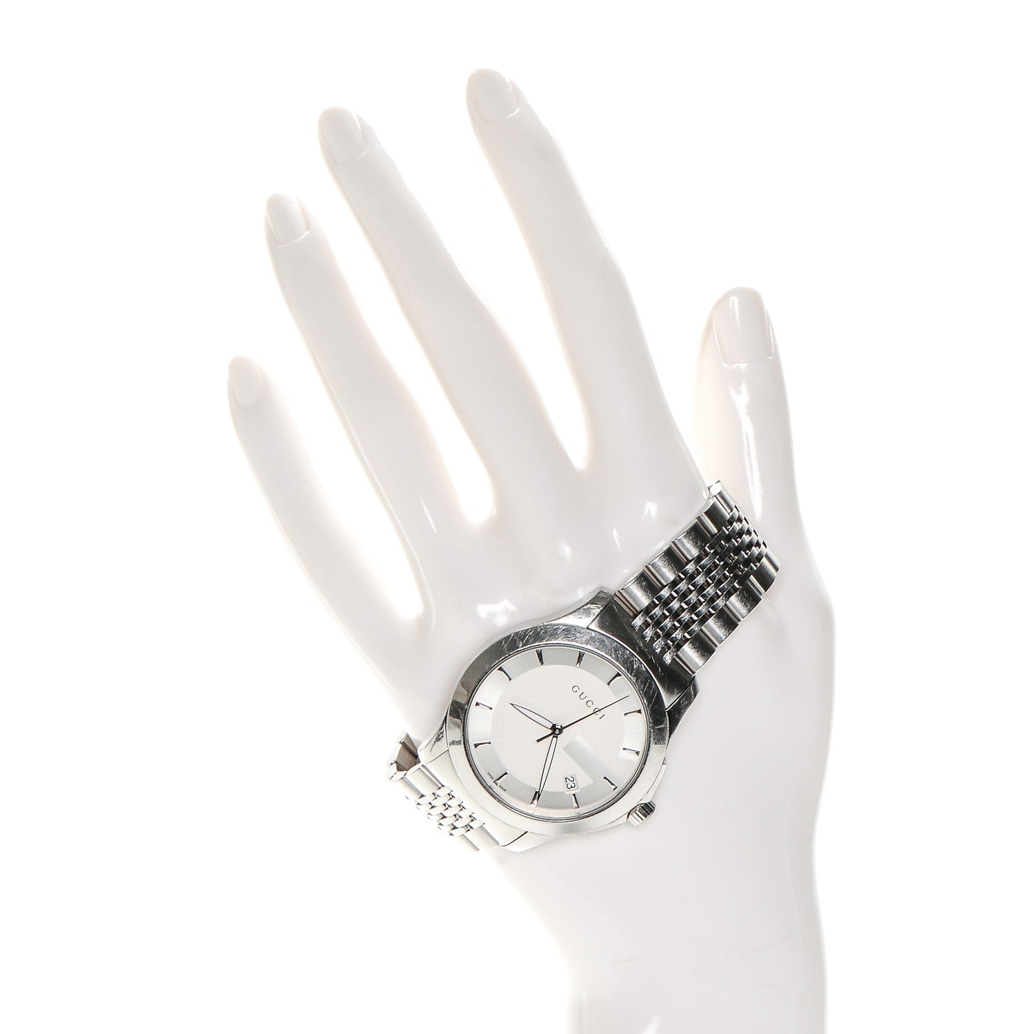 Gucci Stainless Steel 38mm G-Timeless Quartz Watch 2 of 10