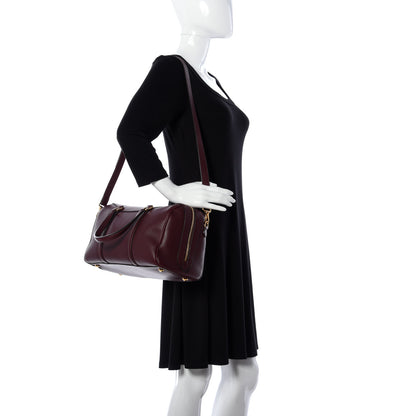Burberry Derby Calfskin Medium Alchester Bowling Bag Mahogany Red 2 of 9