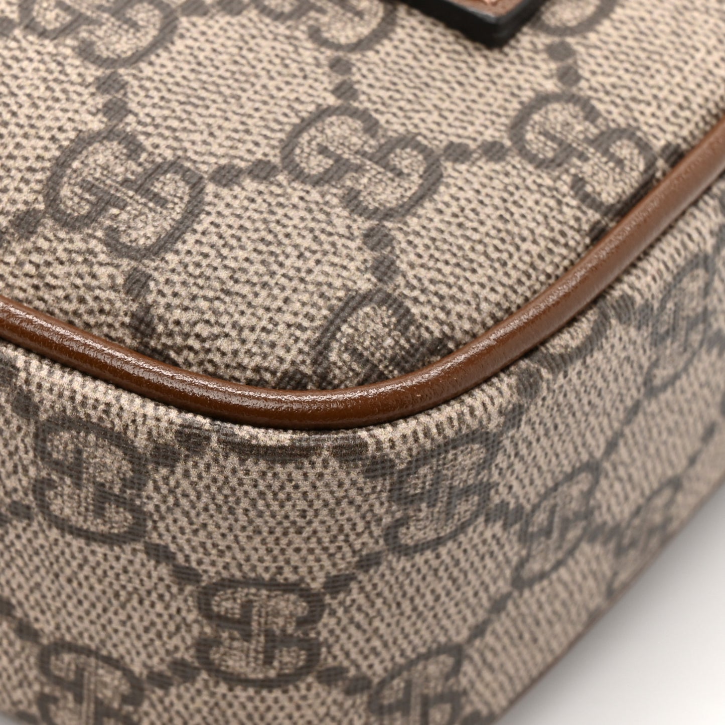 GG Supreme Monogram Azalea Calfskin Fake/Not Small Retro Interlocking G Belt Bag 80 32 80 32 Beige Ebony Brown Sugar
