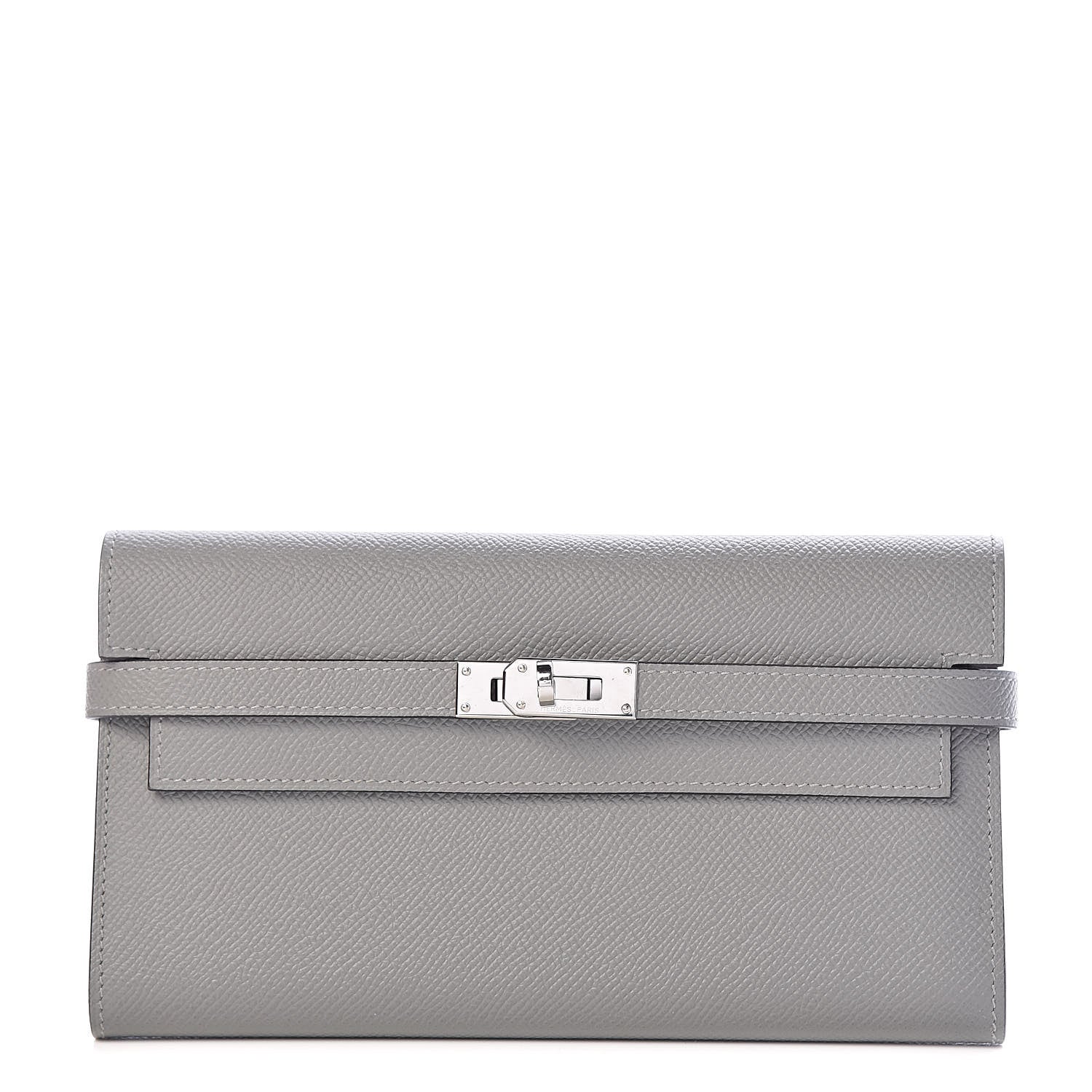 Hermes Epsom Kelly Longue Wallet Gris Mouette 1 of 8