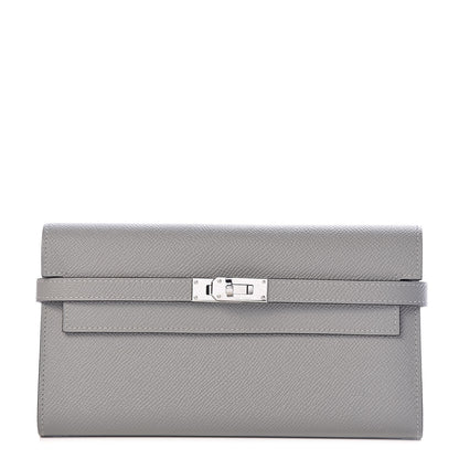 Hermes Epsom Kelly Longue Wallet Gris Mouette 1 of 8