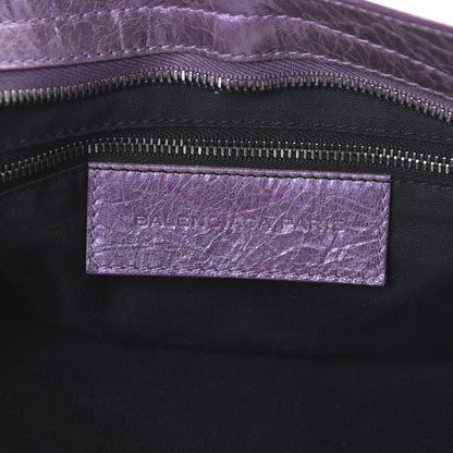 Balenciaga Agneau Classic Hardware City Metallic Purple 5 of 14
