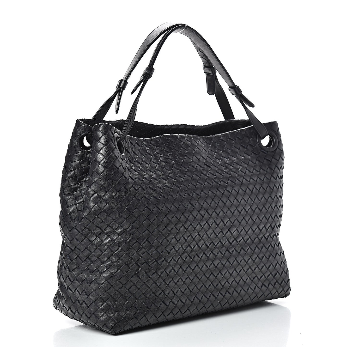 Nappa Intrecciato Medium Garda Bag Tourmaline