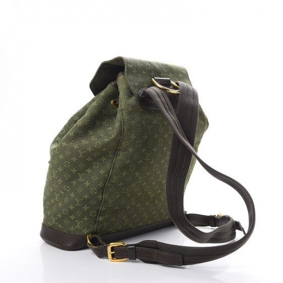 Louis Vuitton Mini Monogram Montsouris GM Backpack Kaki 3 of 19