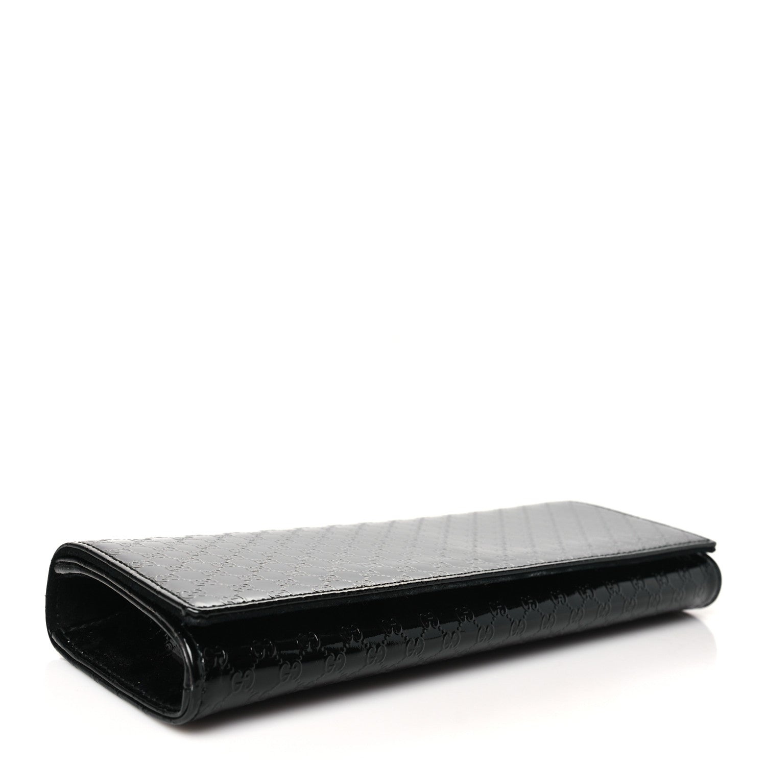 Gucci Patent Microguccissima Small Broadway Clutch Black 4 of 9